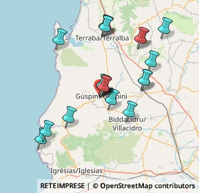 Mappa Via Pio Piras, 09036 Guspini SU, Italia (14.455)