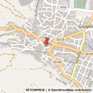 Mappa Via Giuseppe Garibaldi, 3, 09036 Guspini, Medio Campidano (Sardegna)