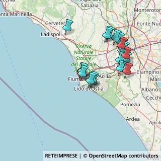 Mappa Via Antonio Toscano, 00054 Fiumicino RM, Italia (15.3735)