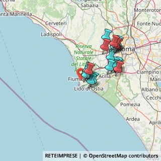 Mappa Via Antonio Toscano, 00054 Fiumicino RM, Italia (13.0475)