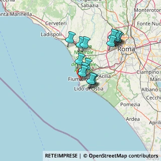 Mappa Via Antonio Toscano, 00054 Fiumicino RM, Italia (12.1425)