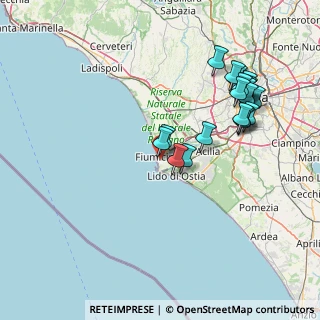 Mappa Via Angelo Paolucci, 00054 Fiumicino RM, Italia (16.918)