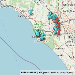Mappa Via M. Trabucchi, 00054 Fiumicino RM, Italia (15.019)