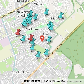 Mappa Via Prassitele, 00125 Roma RM, Italia (1.0345)