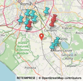 Mappa Via Zaccaria Betti, 00134 Roma RM, Italia (7.74385)