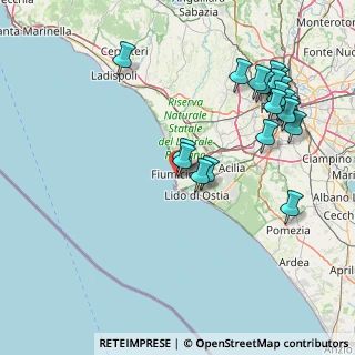 Mappa Via Vittorio Giannattasio, 00054 Fiumicino RM, Italia (19.033)