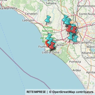 Mappa Via Monte Solarolo, 00054 Roma RM, Italia (14.9835)