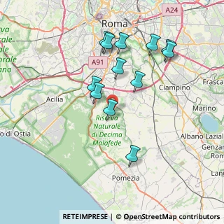 Mappa Largo eugenio reffo, 00128 Roma RM, Italia (7.60833)
