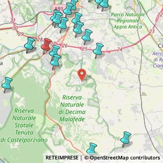 Mappa Via Giovanni Zibordi, 00128 Selcetta RM, Italia (6.4955)
