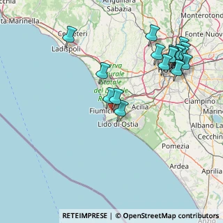 Mappa Via G. Oblach, 00054 Fiumicino RM, Italia (19.69722)