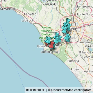 Mappa Via G. Oblach, 00054 Fiumicino RM, Italia (12.46474)