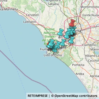 Mappa Via Giuseppe Oblach, 00054 Fiumicino RM, Italia (11.00353)