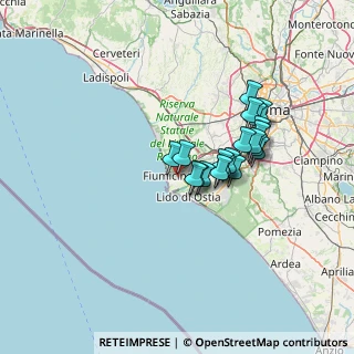 Mappa Via Giuseppe Oblach, 00054 Fiumicino RM, Italia (11.295)