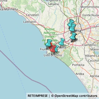 Mappa Via Giuseppe Oblach, 00054 Fiumicino RM, Italia (12.7225)