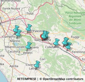 Mappa Via dei Lecci, 00038 Valmontone RM, Italia (13.48083)