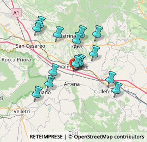 Mappa Via dei Lecci, 00038 Valmontone RM, Italia (6.724)