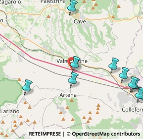 Mappa Via dei Lecci, 00038 Valmontone RM, Italia (6.34917)