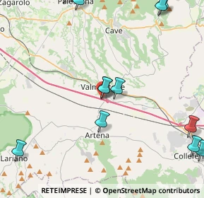 Mappa Via dei Lecci, 00038 Valmontone RM, Italia (6.00462)