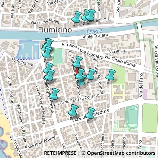 Mappa Via del Tempio della Fortuna, 00034 Fiumicino RM, Italia (0.2375)