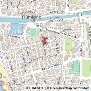 Mappa Via del Tempio della Fortuna, 44, 00054 Fiumicino, Roma (Lazio)