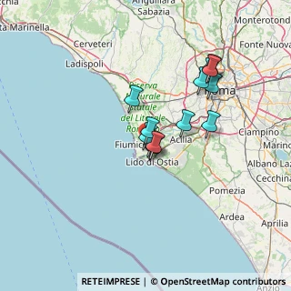 Mappa Via Antonio Vellere, 00054 Fiumicino RM, Italia (11.34769)
