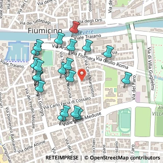 Mappa Via Federico Martinengo, 00054 Fiumicino RM, Italia (0.275)