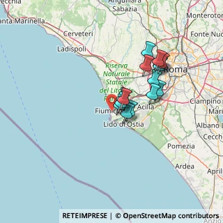 Mappa Via Federico Martinengo, 00054 Fiumicino RM, Italia (11.58533)
