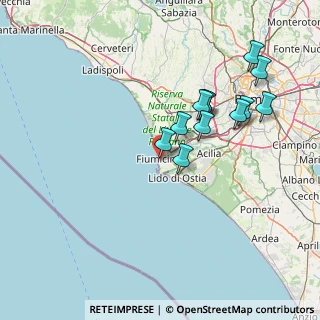 Mappa Via Federico Martinengo, 00054 Fiumicino RM, Italia (14.56083)