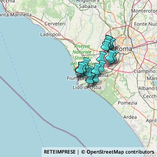 Mappa Via Federico Martinengo, 00054 Fiumicino RM, Italia (9.561)
