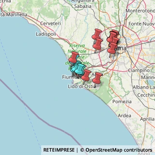 Mappa Via Cosimo di Palma, 00054 Fiumicino RM, Italia (12.4135)