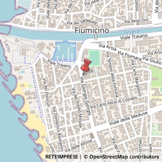 Mappa Via Giorgio Giorgis, 23, 00054 Fiumicino, Roma (Lazio)