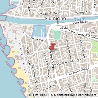 Mappa Via Giorgio Giorgis,  50, 00054 Fiumicino, Roma (Lazio)