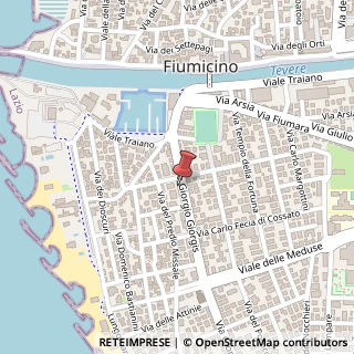 Mappa Via Giorgio Giorgis, 46, 00054 Fiumicino, Roma (Lazio)