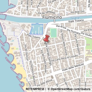 Mappa Via Giorgio Giorgis, 26, 00054 Fiumicino, Roma (Lazio)