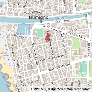 Mappa Via Anco Marzio,  77, 00054 Fiumicino, Roma (Lazio)