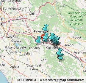 Mappa Colle Sant'Onofrio, 00038 Valmontone RM, Italia (8.96933)