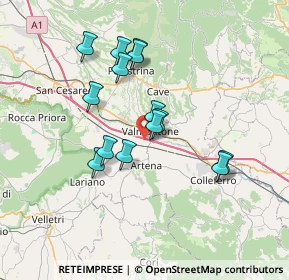 Mappa Colle Sant'Onofrio, 00038 Valmontone RM, Italia (6.40714)