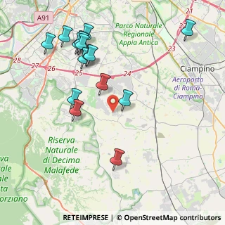 Mappa Via Corrado Parona, 00134 Roma RM, Italia (4.77875)
