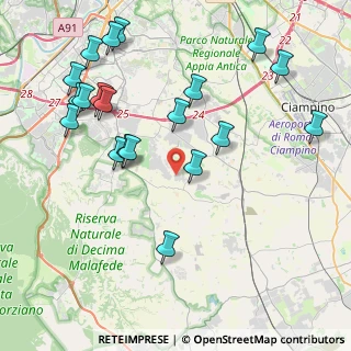 Mappa Via Corrado Parona, 00134 Roma RM, Italia (5.0035)