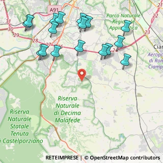 Mappa Via Ottaviano Scoto, 00128 Selcetta RM, Italia (5.51588)