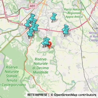 Mappa Via Ottaviano Scoto, 00128 Selcetta RM, Italia (4.12385)