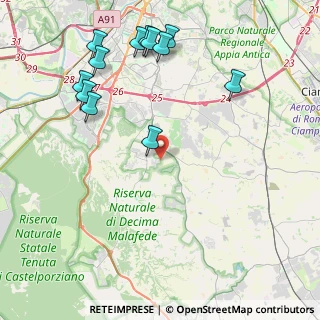 Mappa Via Ottaviano Scoto, 00128 Selcetta RM, Italia (5.30917)