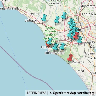 Mappa Viale delle Meduse, 00054 Fiumicino RM, Italia (17.566)