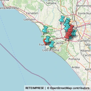 Mappa Viale delle Meduse, 00054 Fiumicino RM, Italia (16.828)