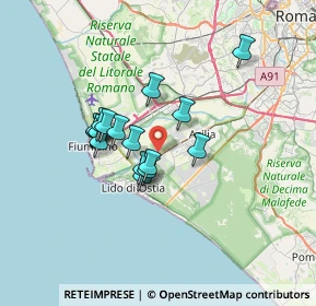 Mappa Via del Collettore Primario, 00119 Ostia Antica RM, Italia (5.48938)
