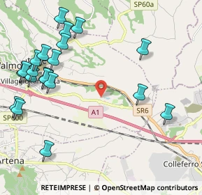 Mappa Unnamed Road, 00038 Valmontone RM, Italia (2.805)