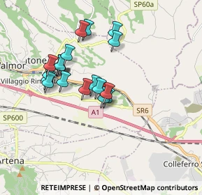 Mappa Unnamed Road, 00038 Valmontone RM, Italia (1.624)