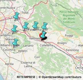 Mappa Unnamed Road, 00038 Valmontone RM, Italia (8.25692)