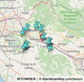 Mappa Unnamed Road, 00038 Valmontone RM, Italia (11.20583)
