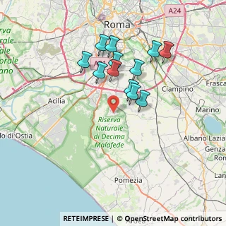 Mappa Via Alessandro Perrone, 00128 Selcetta RM, Italia (6.67667)